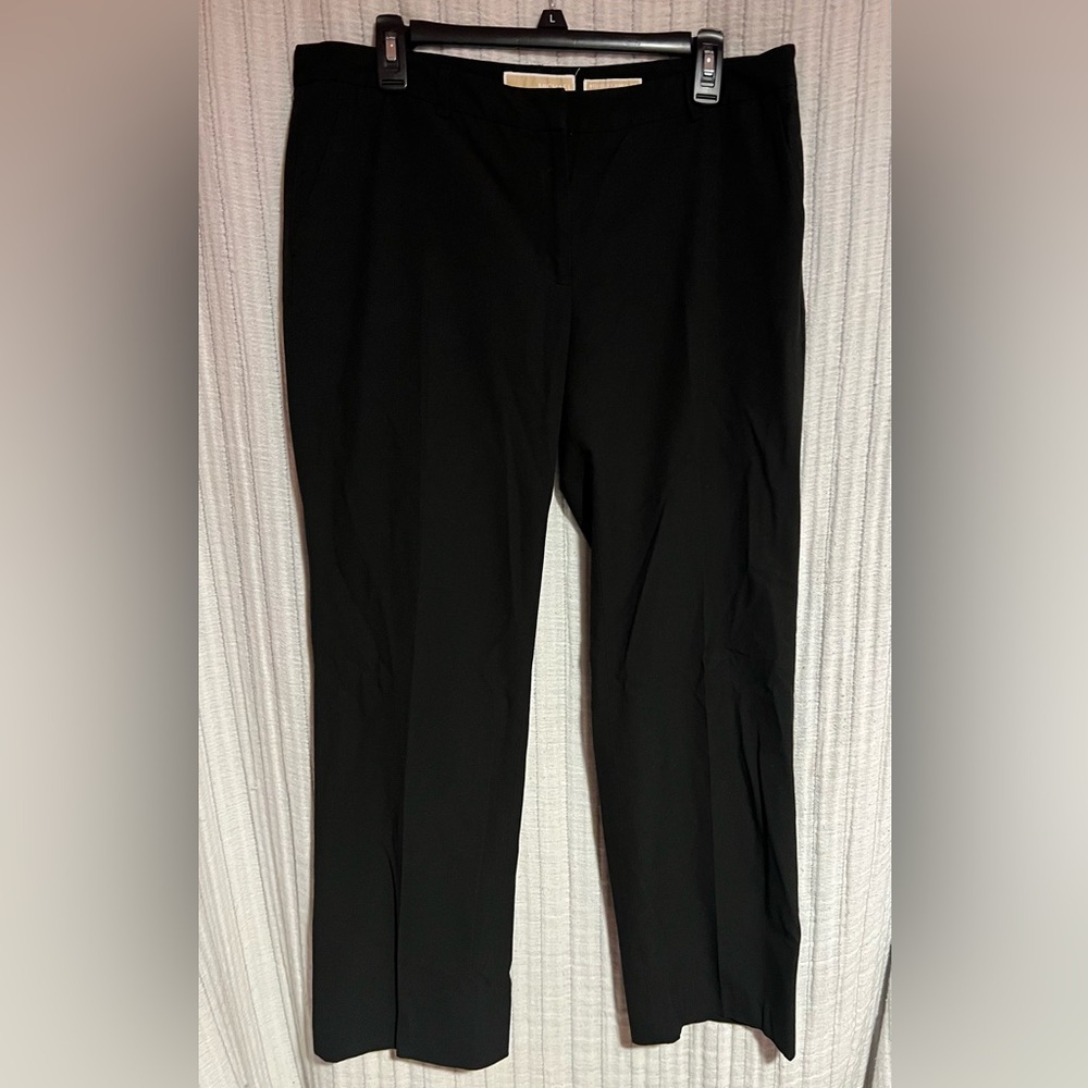 Michael Kors Elegant Black Wellesley Ankle Fit Pants